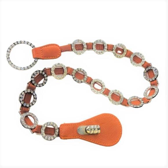 Stretch Belt with Fashion Crystals and Elasticized Band Belt - Picture 2 of 10